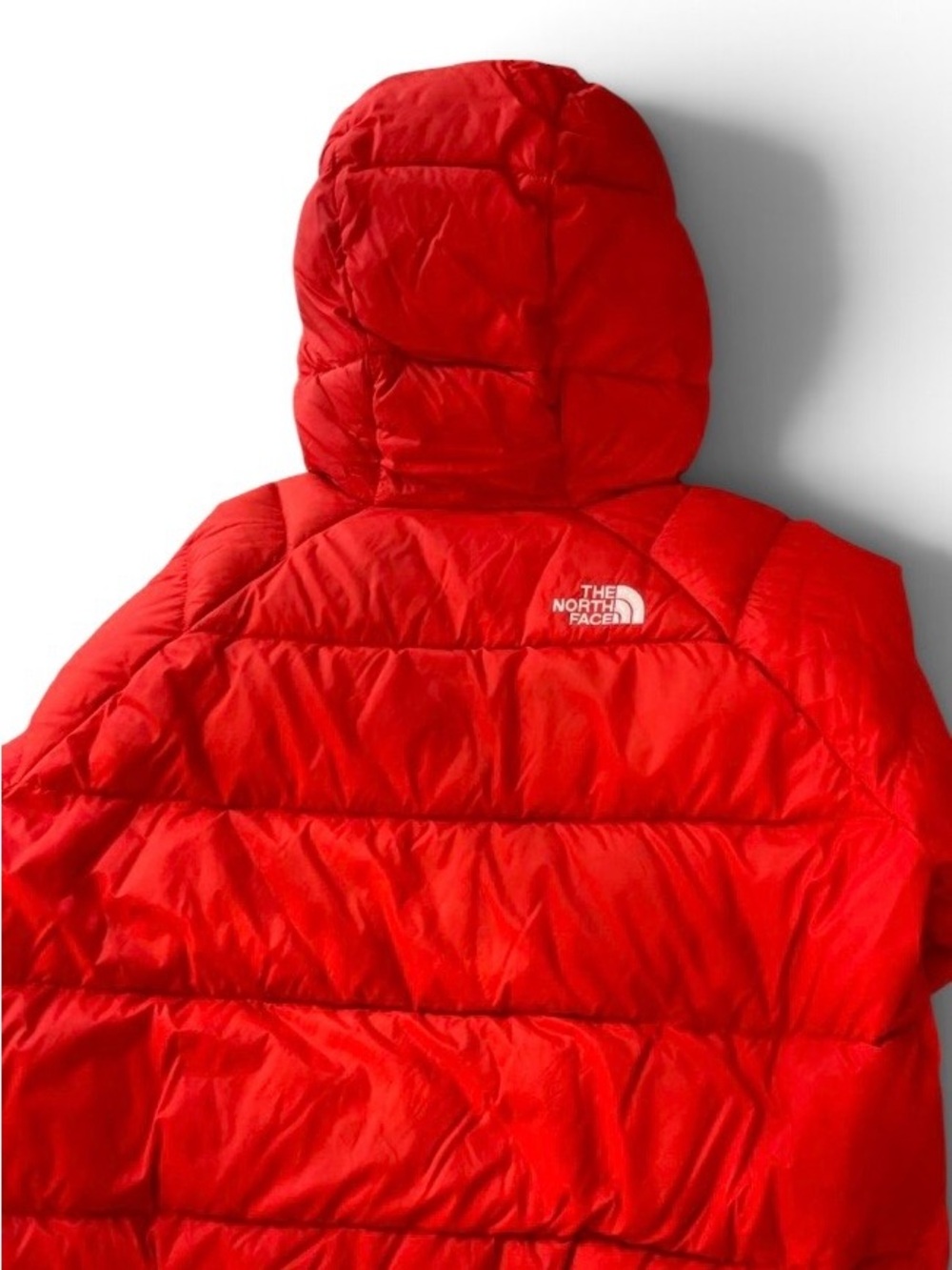 The North Face Red Hooded Puffer Jacket